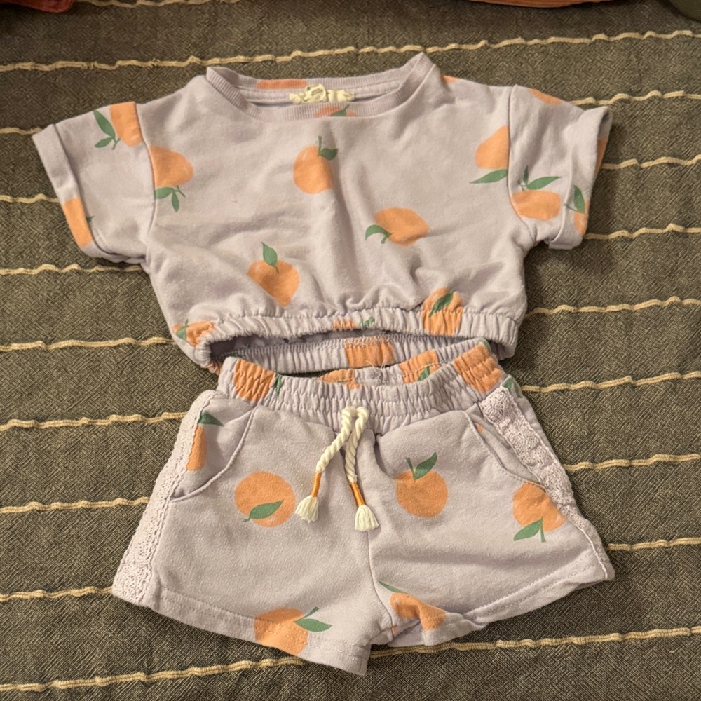Jessica Simpson lavender peach matching set